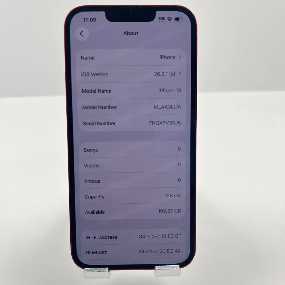 Apple iPhone 13 128GB PRODUCT RED Unlocked | 90% Battery Capacity | MLAA3LL/A